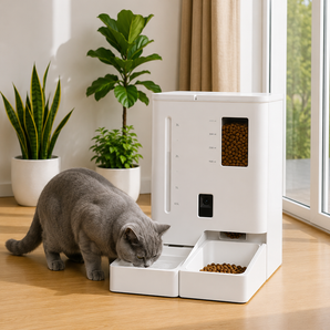 PetMaison Duo – Futternapf und automatische Trinkquelle für Katzen