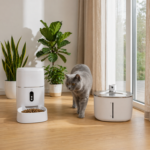 PetMaison Daily Care - Feeder + Fountain — zestaw z automatycznym podajnikiem i fontanną